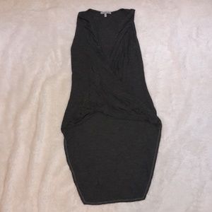 2/$5 EUC Charlotte Russe Gray High Low Cross Top